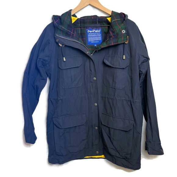 Penfield Jackets & Blazers - PENFIELD 60/40 Parka Jacket Coat Women's Size XL Navy Blue Flannel Lining Gorp